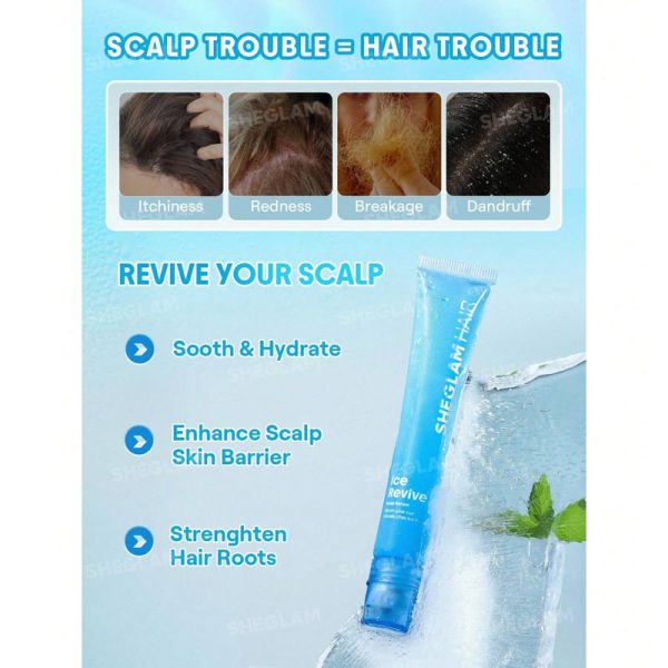 سرم خنک‌ کننده و تقویت کننده پوست سر Ice Revive Scalp Serum شیگلم Sheglam - Image 3