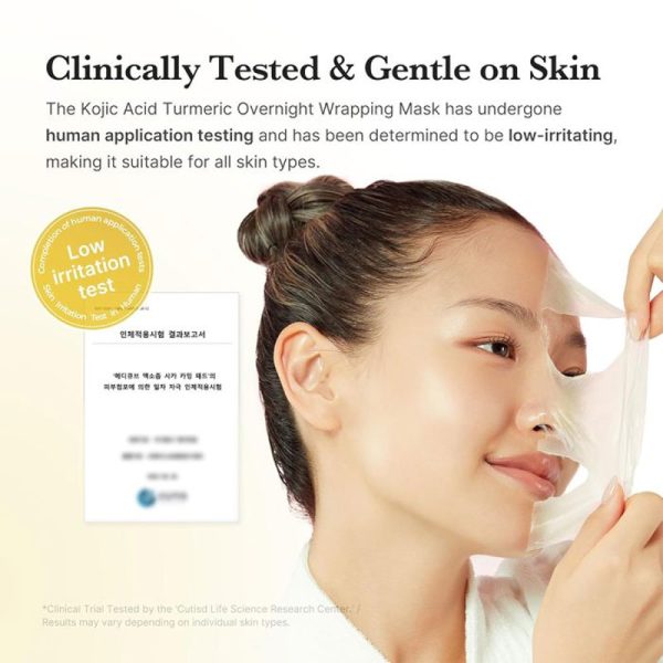 ماسک شب روشن کننده کوجیک اسید Kojic Acid و کلاژن Collagen مدی کیوب Medicube مدل Turmeric Night Wrapping Mask حجم 75ml - Image 2