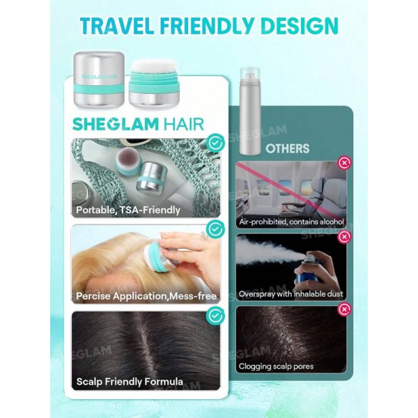 شامپو خشک حجم‌ دهنده مو استیکی Minty Fresh Volumizing Dry شیگلم Sheglam - Image 7