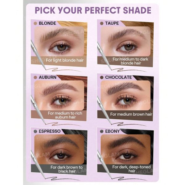 مداد ابرو 0.9 میلی متری شیگلم Sheglam مدل Microdefine Ultra Slim Eyebrow Pencil - Image 4