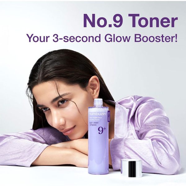 تونر پپتاید PDRN و +NAD شماره No.9 درخشان تقویت کننده و ضد چروک نامبوزین Numbuzin مدل Glow Boosting Toner حجم 150ml - Image 2