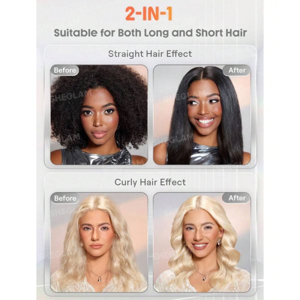 برس حرارتی سه کاره Sleek Chic Insta-Heat Straight Styler شیگلم Sheglam سایز 1/25MM - Image 2