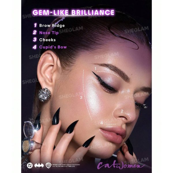 هایلایتر طرح حلقه شیگلم Sheglam کالکشن CatWoman مدل Jewel Thief Highlighter Ring - Image 3