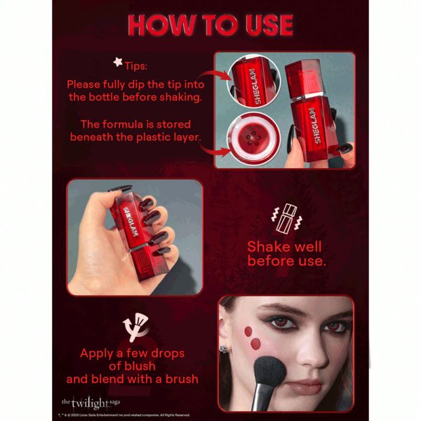 رژگونه مایع Forbidden Love شیگلم SHEGLAM کالکشن The Twilight Saga - Image 4