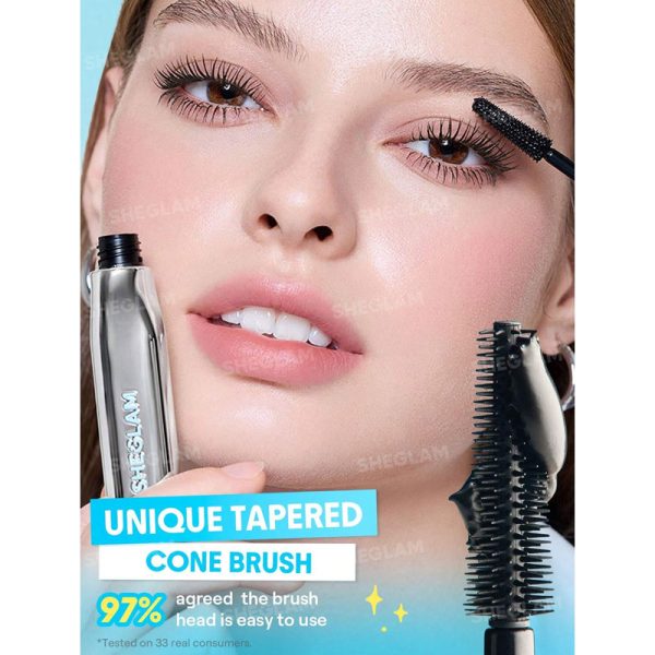 ریمل حجم‌ دهنده و بلند کننده مژه‌ Lashlighter Infinite Tubing رنگ مشکی شیگلم Sheglam - Image 4