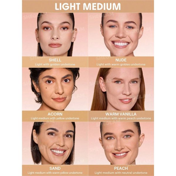 کوشن کرم‌ پودر 48 ساعته Lock & Go Long شیگلم Sheglam - Image 6