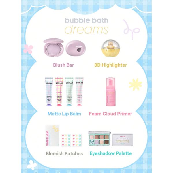 پک کامل آرایشی کالکشن Bubble Bath Dreams شیگلم Sheglam - Image 3