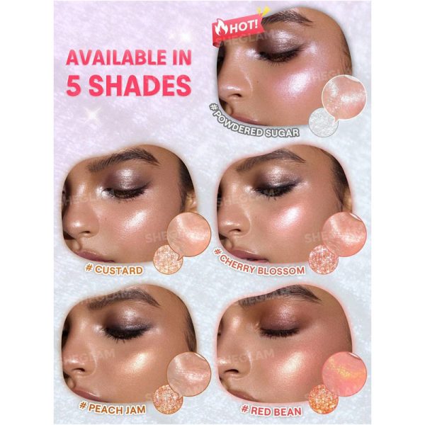 هایلایتر صورت و بدن Glowchi Bouncy Highlighter شیگلم Sheglam - Image 3