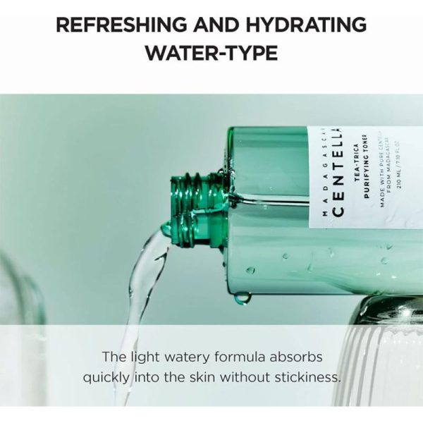 تونر ضد جوش تی تریکا اسکین 1004 SKIN سنتلا Centella مدل Tea-Trica Purifying Toner حجم 210ml - Image 3