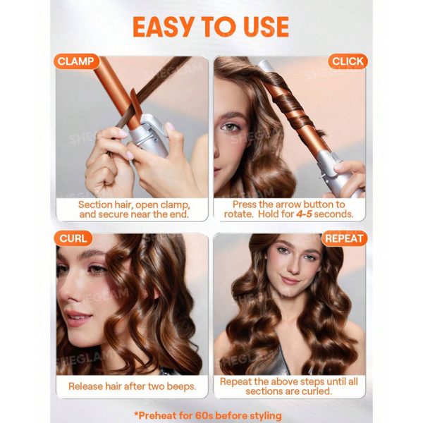 دستگاه فر کننده مو حرارتی It-Curl Rotating Curling Iron شیگلم Sheglam - Image 5