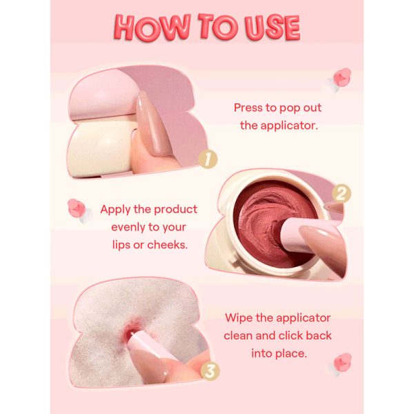 رژ لب و گونه کرمی Bounce Putty Pocket Lip Pot شیگلم Sheglam - Image 4