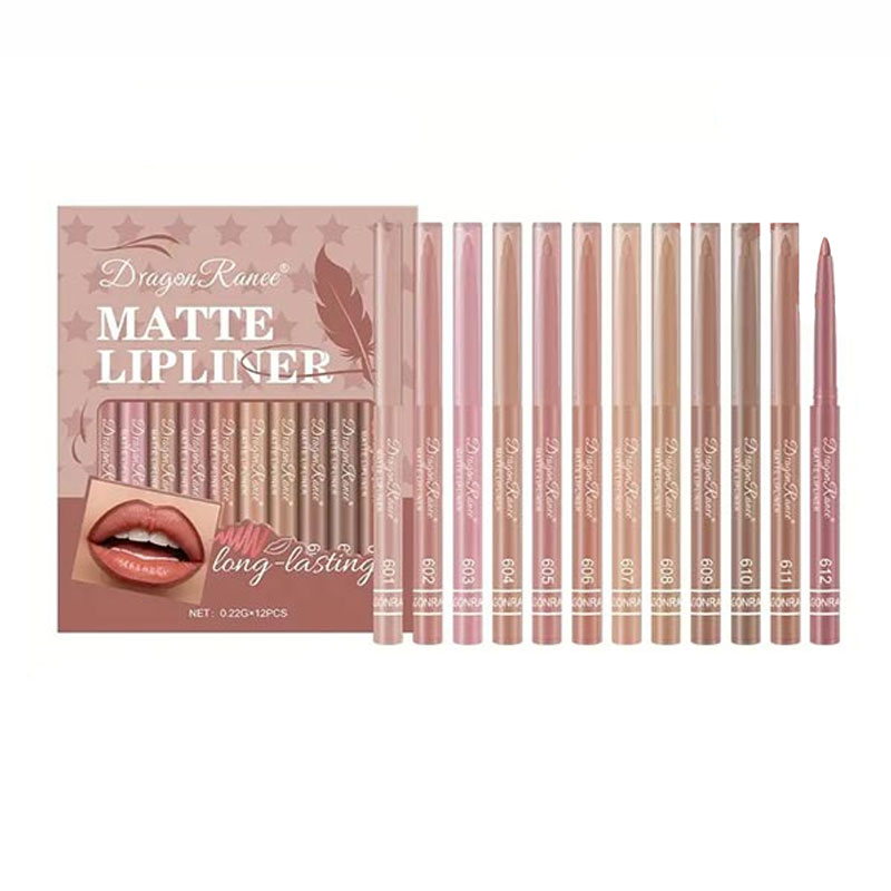 ff16c136-3ac7-4603-ab24-bce29bc417b8-59.jpg پک خط لب 12 عددی قهوه ای دارگون رانی Dragon Ranee - Image 1