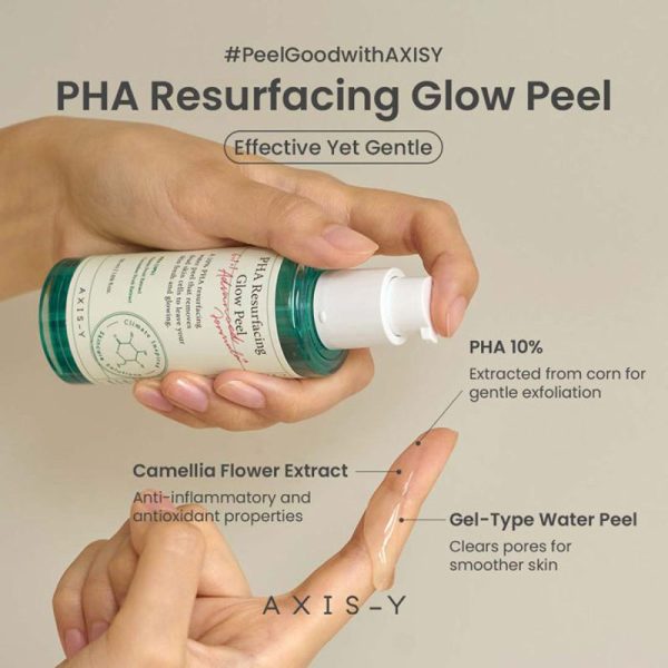 پیلینگ لایه بردار ملایم و شفاف کننده پوست اکسیس وای AXIS-Y مدل PHA Resurfacing Glow Peel حجم 50ml - Image 3