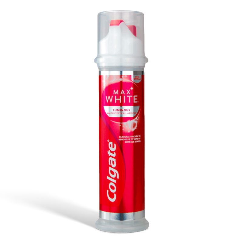 jab-65.jpg خمیر دندان کلگیت مکس وایت لومینوس 100 میل (colgate) - Image 1