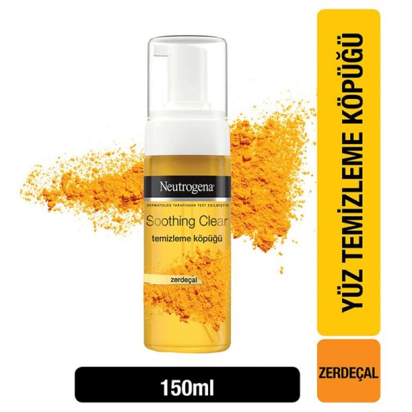 فوم شوینده صورت زردچوبه نوتروژینا Neutrogena مدل Soothing Clear حجم 150ml - Image 2