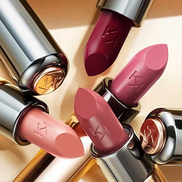 رژ لب کرمی کیکو Kiko Milano مدل Gossamer Emotion Creamy Lipstick رنگ 142 Deep Mauve - Image 4