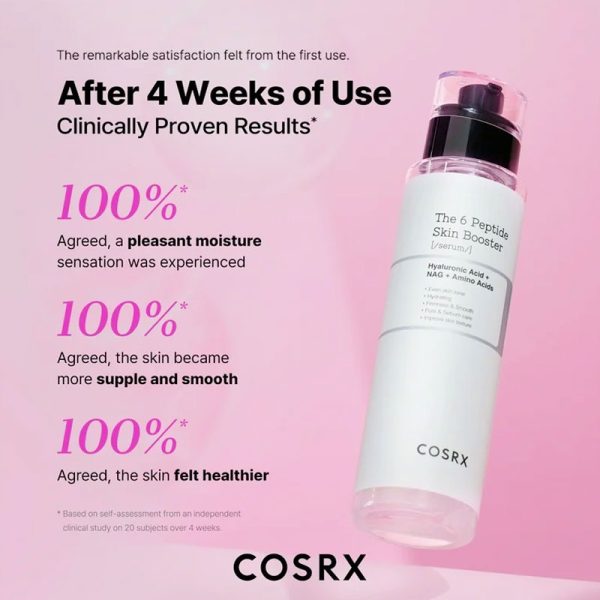 بوستر سرم تقویت کننده پپتید کوزارکس Cosrx مدل the 6 peptide skin booster serum حجم 30ml - Image 3