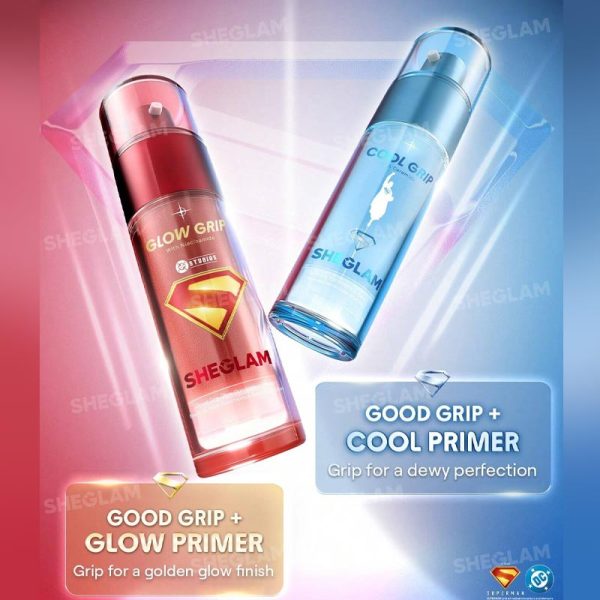 پرایمر براق کننده پوست شیگلم SHEGLAM مدل Glow grip کالکشن سوپرمن Superman حجم 45ml - Image 7