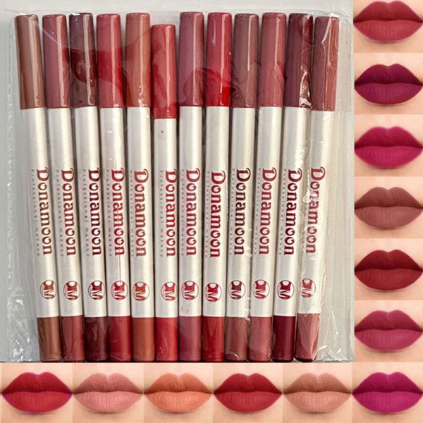 پک رژ لب 12 عددی مدادی donamoon - Image 2