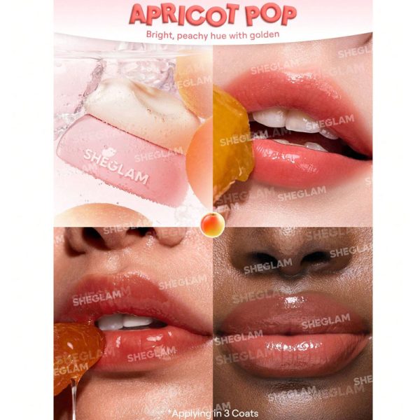 رژلب ژله ای جیبی شیگلم SHEGLAM مدل Hydra jelly pocket حجم 3.5g - Image 9