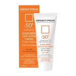 ضد آفتاب فلوئیدی بی رنگ درماتیپیک پوست چرب و جوش دار SPF 50 حجم 40 میل