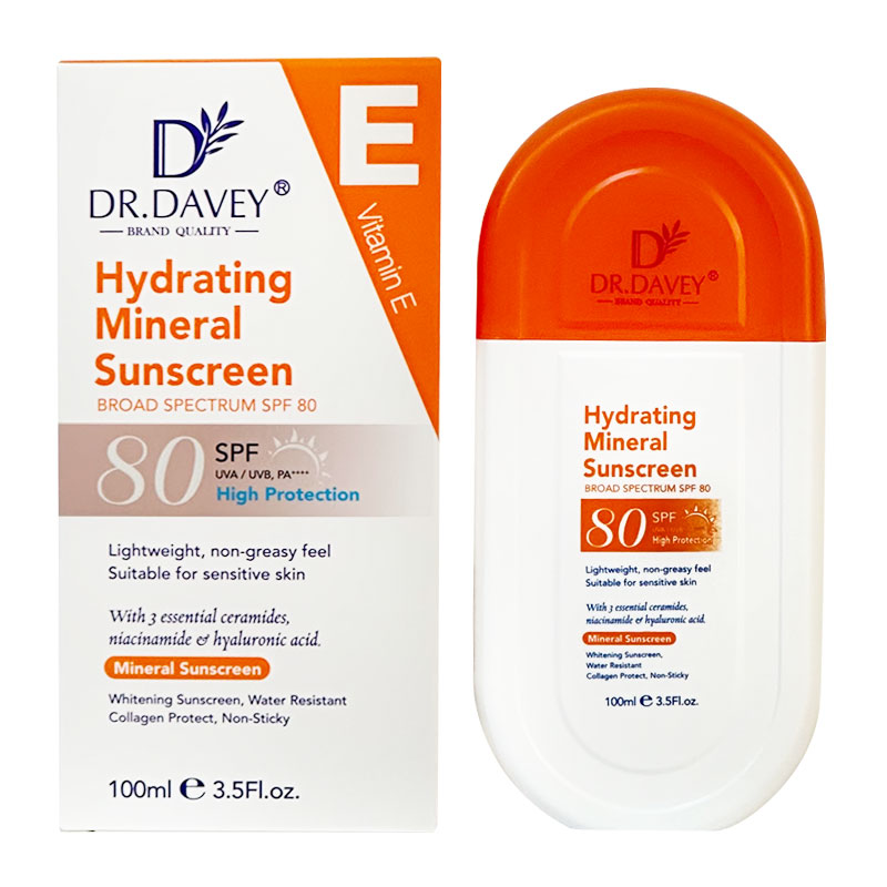 ش1-15.jpg ضد آفتاب دکتر داوی Dr.Davey مدل Hydrating mineral 80 SPF حجم 100ml - Image 1