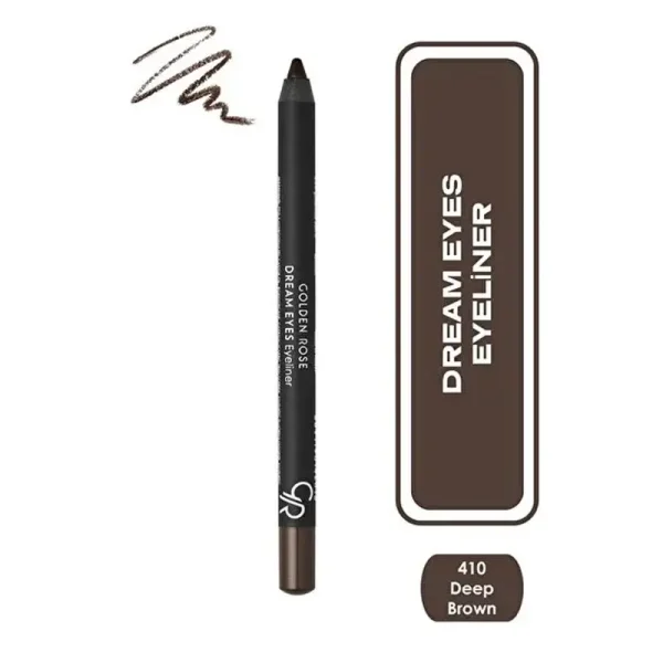 مداد چشم قهوه ای ضد آب گلدن رز Golden Rose کد 410 مدل Dream Eyes Liner - Image 3