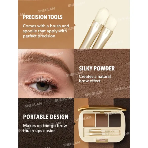 پالت سایه ابرو شیگلم Sheglam مدل Full-Filled Eyebrow Palette - Image 2