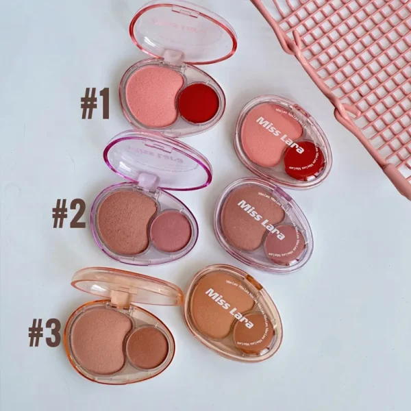 رژگونه کرمی دو رنگ Miss Lara مدل Feel Your Moment - Image 3