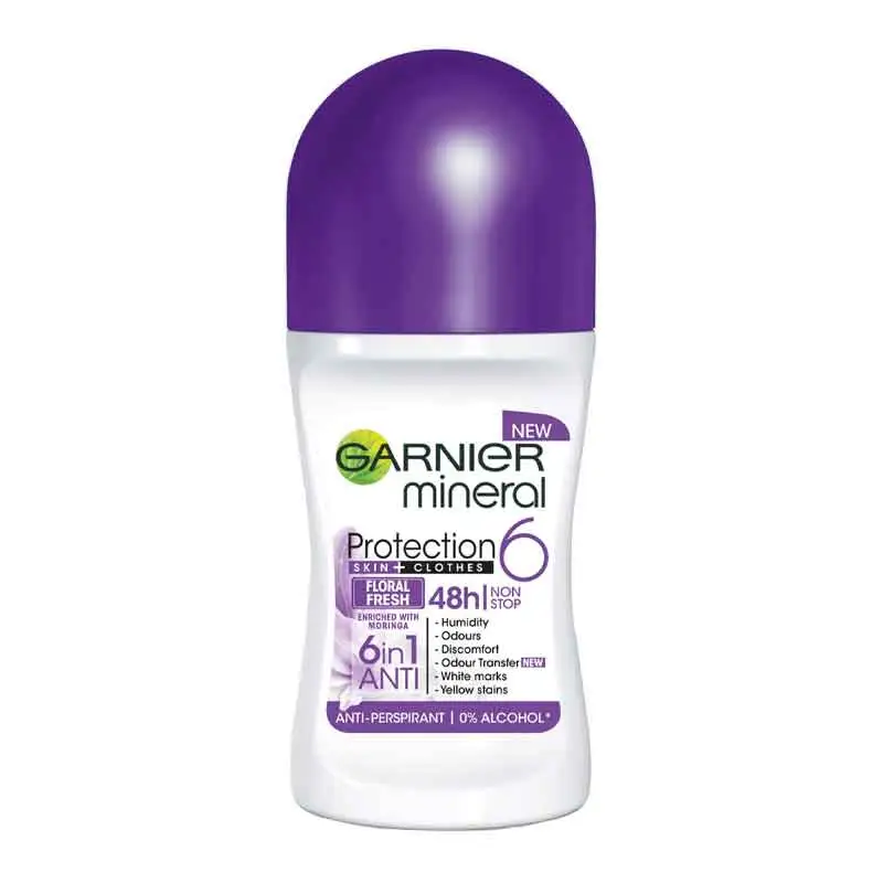 ش27-2.webp مام رولی ضد تعریق 48 ساعته گارنیر Garnier مدل Protection 6 حجم 50ml - Image 1