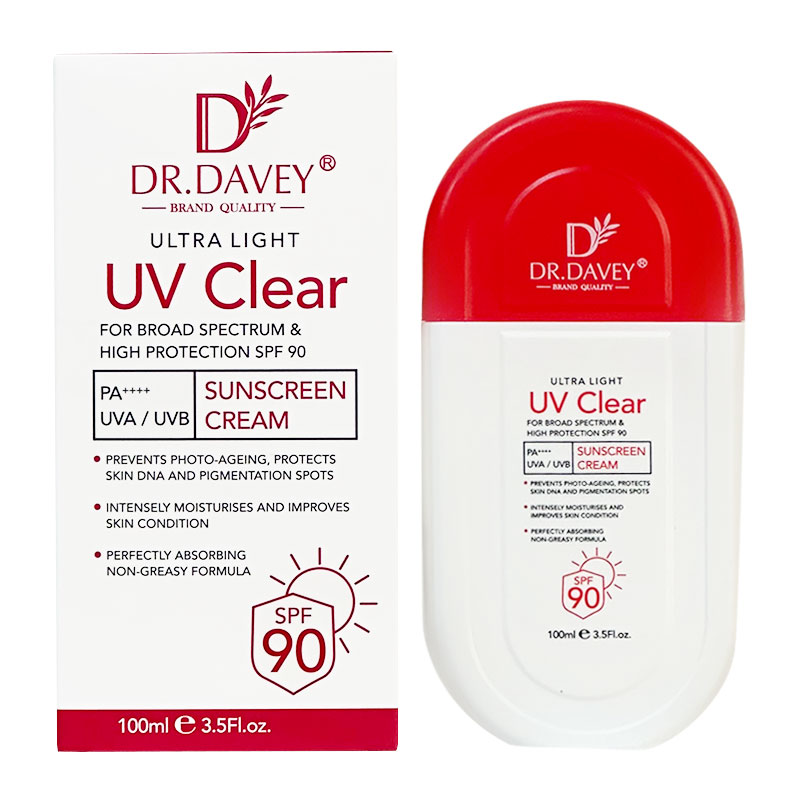 ش3-24.jpg ضد آفتاب دکتر داوی Dr.Davey مدل UV Clear 90 SPF حجم 100ml - Image 1