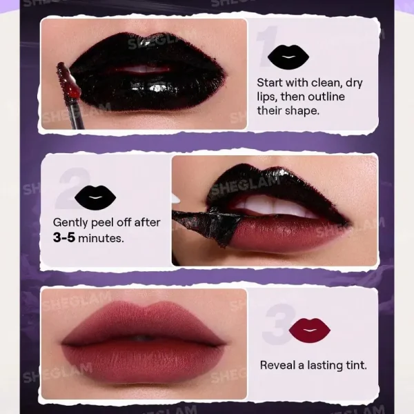 تینت لب پیل آف شیگلم Sheglam کالکشن CatWoman مدل I Am Not A Kitten Peel Off - Image 4