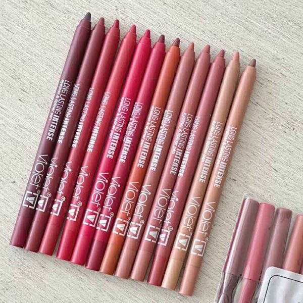 پک مداد لب 12 عددی وایولت Violet - Image 2