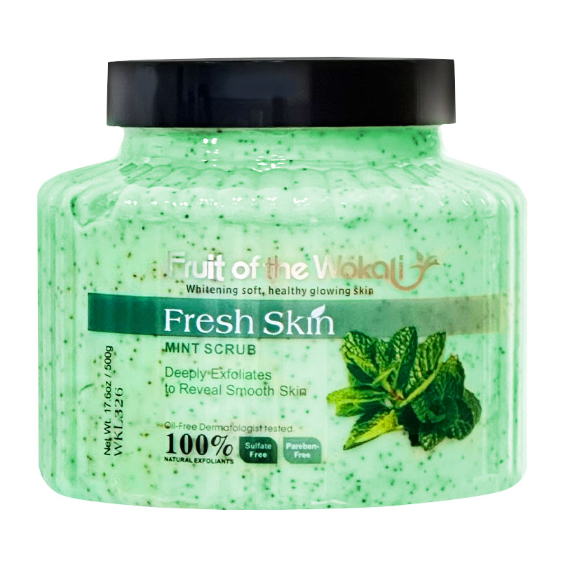 ش5-6-1.jpg اسکراب صورت و بدن نعنا وکالی حجم 500 گرم - Image 1