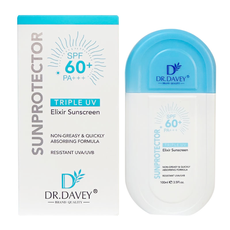 ش5.jpg ضد آفتاب دکتر داوی Dr.Davey مدل Triple UV 60 SPF حجم 100ml - Image 1