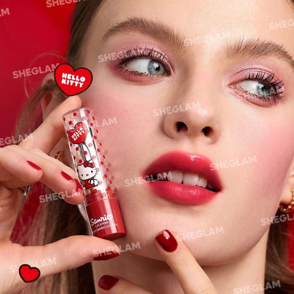 رژلب آبرسان شیگلم از کالکشن هلو کیتی رنگ Love Letter - Image 3