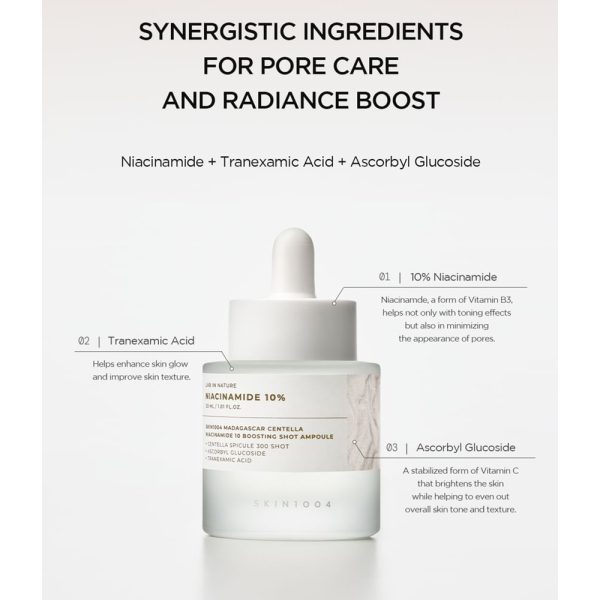 آمپول ضد لک و روشن کننده نیاسینامید شات 10 درصد اسکین 1004 SKIN1004 Madagascar Centella Niacinamide 10 Boosting Shot Ampoule - Image 2