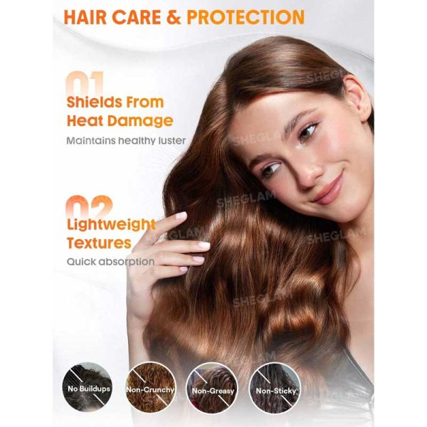 کرم ضد وز و محافظت کننده موی فر دو کاره شیگلم Sheglam مدل Keep It Up Curl Protect & Hold 2-In-1 Styling Treatment حجم 25ml