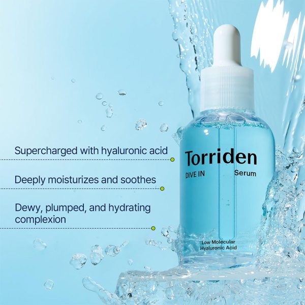 سرم آبرسان هیالورونیک اسید توریدن TORRIDEN Dive-In Low Molecular Weight Hyaluronic Serum 50ml - Image 2