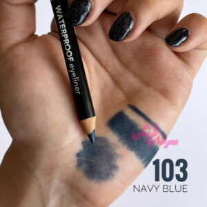 مداد چشم ضد آب Waterproof فلورمار Flormar رنگ سرمه ای 103 Navy blue