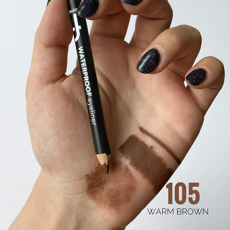 مداد چشم ضد آب Waterproof فلورمار Flormar رنگ 105 Warm Brown