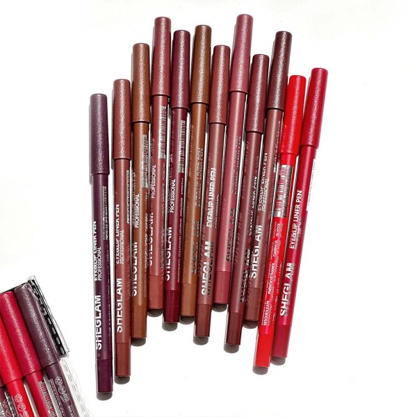 پک خط لب شمعی طرح شیگلم 12 عددی - Image 2