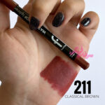 مداد لب ضد آب Waterproof فلورمار Flormar رنگ 211 Classical Brown