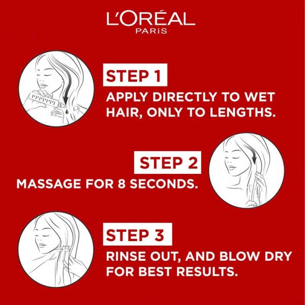 سرم مو 8 ثانیه ای ترمیم کننده مخصوص موهای رنگ شده لورآل Loreal مدل Wonder Water Color Vive حجم 200ml