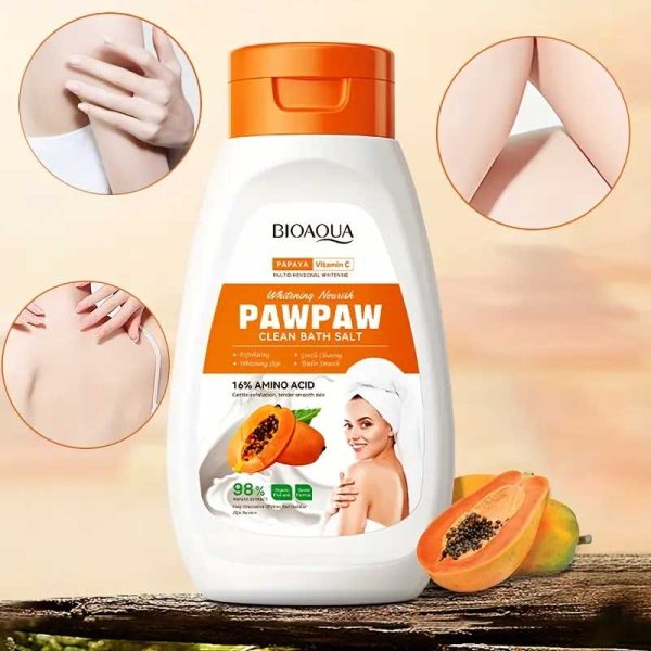 نمک بدن پاپایا بیوآکوا Bioaqua مدل Pawpaw حجم 430g