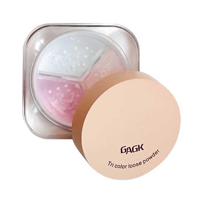 پودر فیکس سه رنگ GAGK مدل Tri Color Loose Powder