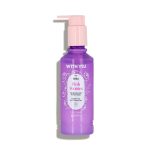 شوینده صورت شیری حاوی عصاره گل پیونی ویت یو With You مناسب پوست نرمال تا خشک مدل Pink Peonies حجم 200ml