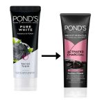 فوم شوینده صورت ذغالی مخصوص پوست چرب پوندز Ponds مدل Activated Charcoal حجم 100g