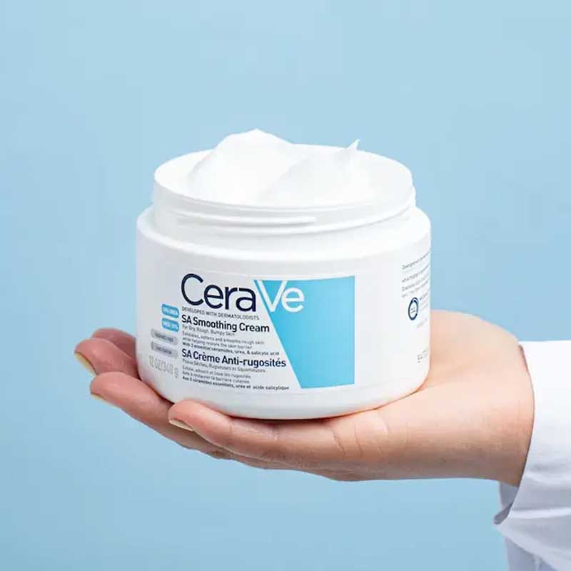 کرم مرطوب کننده و آبرسان پوست خشک سراوی CeraVe مدل SA Smoothing Cream حجم 340ml