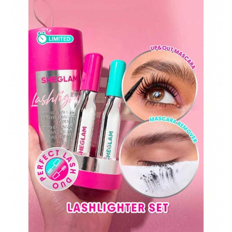 پک دو عددی ریمل و ریموور ریمل شیگلم Sheglam مدل Lashlighter Up & Out